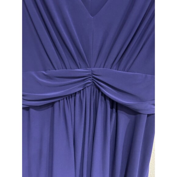 Scarlett Nite Womens V Neck Sleeveless BluePurple Dress Size 14 - Picture 4 of 9